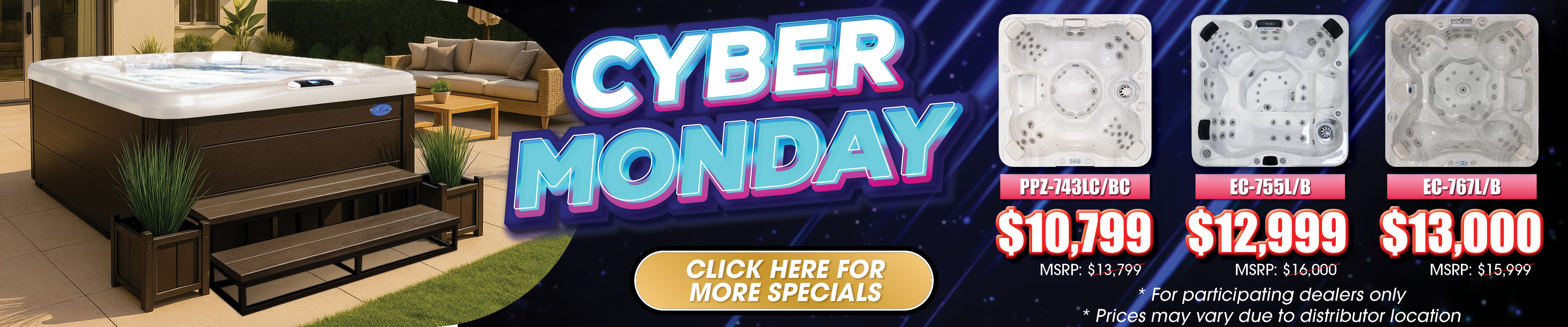 Calspas hot tub being used in a family setting - Gatlinburg